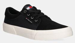 Tommy Jeans tenisi TJM VULC. SKATER MIX MATERIAL barbati, culoarea negru, EM0EM01456 9BYH-OBM0YW_99X (EM0EM01456)