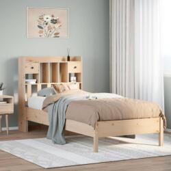 vidaXL tömör fenyőfa könyvespolcos ágy matrac nélkül 75 x 190 cm (3322933)