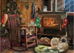 Cobble Hill 45048 - Kittens by the Stove - 500 db-os puzzle (45048)