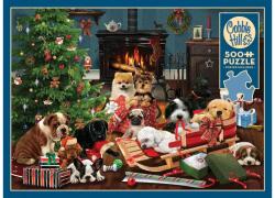 Cobble Hill 45091 - Christmas Puppies - 500 db-os puzzle (45091)