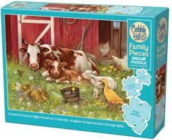 Cobble Hill 47026 - Barnyard Babies - 350 db-os Family puzzle (47026)