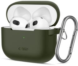 Tech-protect Carcasa Tech-Protect Silicone Hook compatibila cu Apple AirPods 3 Green (5906302375110)