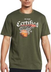 Under Armour UA M HW HOOPS CERTIFIED SS-GRN Rövid ujjú póló 1387376-390 Méret S 1387376-390