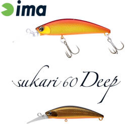IMA SUKARI 60 DEEP 60mm 8gr 002 Gold Black (SU60D-002) - koi-farm