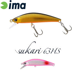 IMA SUKARI 63HS 63mm 8gr 013 Red Spot Pink (SU63H-013) - koi-farm