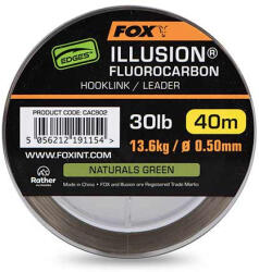FOX Illusion Naturals Green Fluorocabon Előkezsinór 0, 50mm 40m (CAC902)