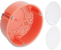 Dietzel Univolt HWAD 120 TD gipszkarton doboz, kerek, átm. 120mm, sülly. fedéllel, narancs, -25/+75°C (105261) (105261)