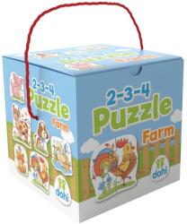  2-3-4 Darabos Puzzle - Farm állatok (825/016)
