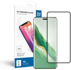 Honor Magic6 Pro 5G üvegfólia, tempered glass, előlapi, 5D, edzett, hajlított, fekete kerettel, BlueStar