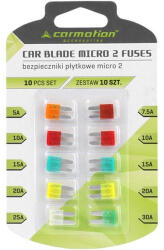 Carmotion Lapos biztosíték bliszter MICRO-2, 10 db - Carmotion