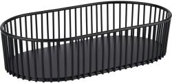 APS /All-Rounder Coș oval, Metal, Negru