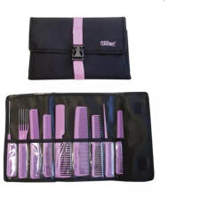 Eurostil 9 db-os fésűszett, lila - hajpatika