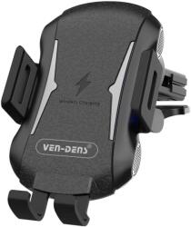 VEN-DENS Telefontartó vezeték nélküli töltővel - Fekete
