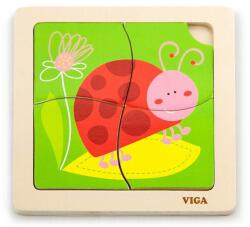 Viga Toys Fa puzzle Katica 4db