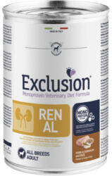 Exclusion Canine Renal Pork & Sorghum and Rice (Sertés, cirok, rizs) konzerv 400g