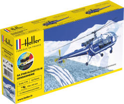 Heller STARTER KIT SA 316 Alouette III Gendarmerie 1: 72 (56286)