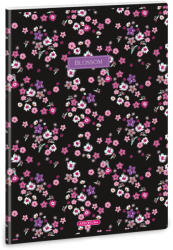 Ars Una Ars Una Pearl Blossom black A/4 extra kapcsos füzet-vonalas (AA_53113771)