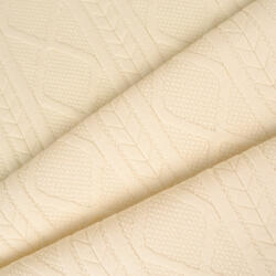 Takoy Material tricotat / jacquard cable knit împletituri Big ecru