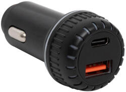  SAL SAU34AC autós USB töltő, 2in1, USB-A, USB-C, gyorstöltő, dupla töltő (SAU34AC)