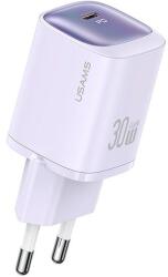 USAMS CC251 HC Series hálózati töltő 1xUSB-C csatlakozással 30W GaN - lila