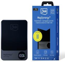 3mk Protection MagSynergy Powerbank 5000mAh MagSafe vezeték nélküli töltési funkcióval - fekete