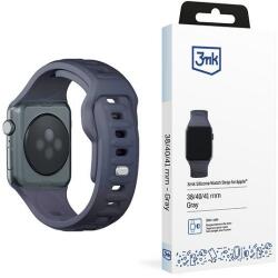 3MK szilikon óraszíj Apple Watch 38/40/41mm - szürke