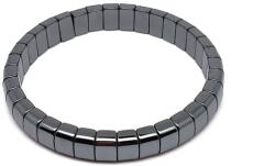 R. M. ékszer Ásvány karkötők Hematit tégla karkötő 8, 5x5, 5mm (059767)