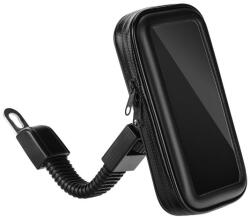 DRO CM756 kerékpártos telefontartó, 4, 8"-5, 5", vízálló - fekete