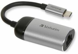 Verbatim USB-C - RJ45 Eternet adapter - szürke