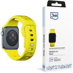 3MK szilikon óraszíj Apple Watch 38/40/41mm - sárga