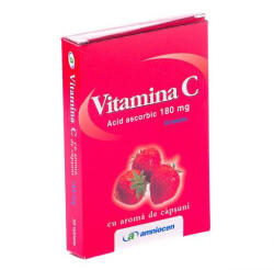 Amniocen Vitamina C capsuni 180mg - 24 cpr