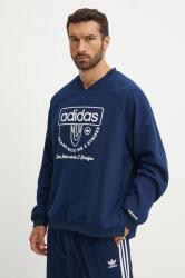 Adidas felső sötétkék, férfi, nyomott mintás, IW3245 - sötétkék M