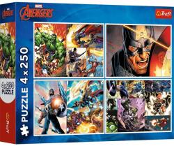 Trefl - Puzzle 4x250 Hero Days Avengers - 250 piese Puzzle