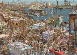 Heye - Puzzle Göbel, Knorr: Pește proaspăt! - 2 000 piese Puzzle