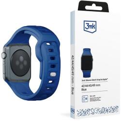 3MK szilikon óraszíj Apple Watch 42/44/45/49mm - kék