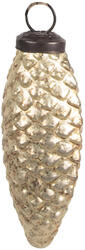 Clayre & Eef Set 4 globuri brad Craciun sticla aurie 5x4x10 cm (6GL4552S)
