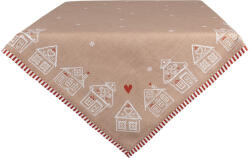 Clayre & Eef Fata masa Craciun bumbac multicolor Turta Dulce 100x100 cm (GBB01) Fata de masa