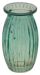 Chaks Mini vază de sticlă ovală - Aqua 6, 5 x 11, 5 cm