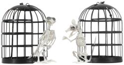 Chaks Decorațiune Halloween schelet - Șobolan/cușcă