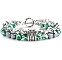 HARAHU Brățară GA-34292 - Verde / Alb KP34292