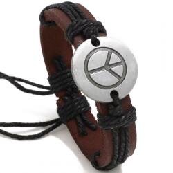 HARAHU Brățară Peace - Maro / Negru KP34317