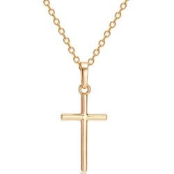 HARAHU Colier US-34221 Cross - Auriu KP34221