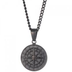 HARAHU Colier Compass - Negru KP34230