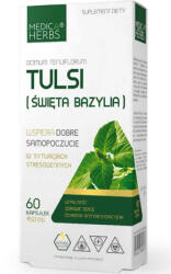 Tulsi (Busuioc Sfânt) 450mg, 60 capsule Medica Herbs