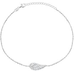 Brilio Silver Brățară delicată de argint cu aripă de înger BRC129W