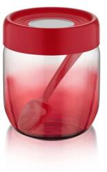 LUXPLASTIC IRIS C-00418 Rainbow piros üveg tároló 425ml (C-00418) - bestbyte