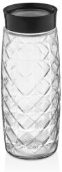 LUXPLASTIC IRIS C-00396 Visible Crystal üveg tároló 1.600ml, fekete vagy elfántcsont színű (C-00396) - bestbyte