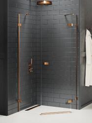 NEW TRENDY Avexa Copper Brushed cabină de duș 100x80 cm cupru periat/sticlă transparentă EXK-3825 (EXK3825)