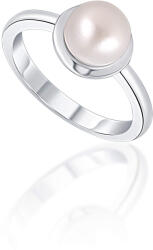 JwL Luxury Pearls Gyengéd ezüst gyűrű valódi fehér gyönggyel JL0677 52 mm