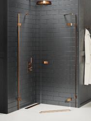 NEW TRENDY Avexa Copper Brushed cabină de duș 100x80 cm cupru periat/sticlă transparentă EXK-3828 (EXK3828)